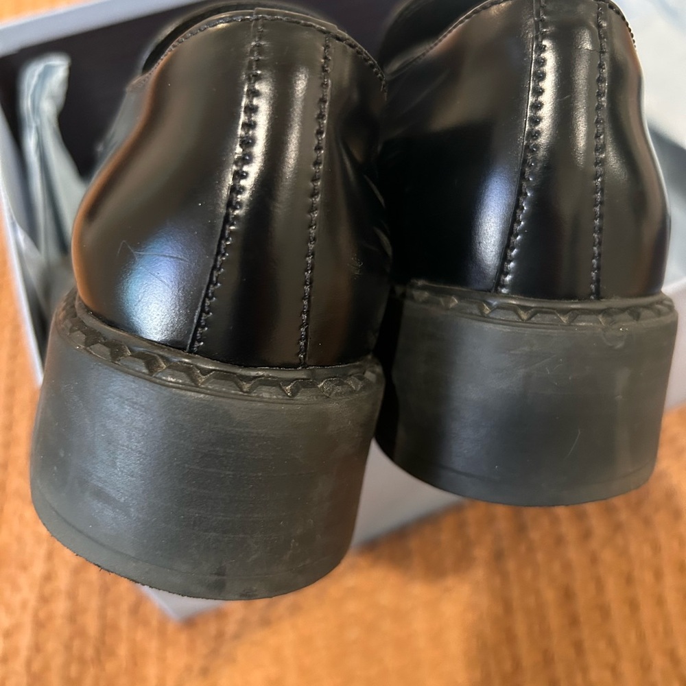Prada Women's Black Slip-On Loafers - Picture 5 of 8